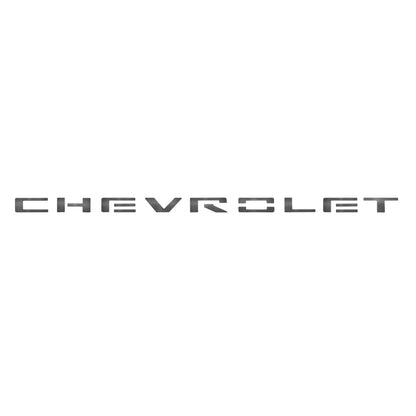 Putco 19-20 Chevy Silverado LD - Grille Letters - Black Platinum Chevrolet Letters
