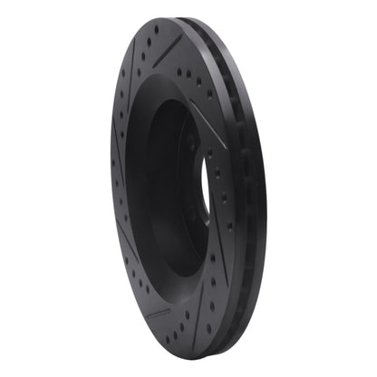 R1 Concepts R1 99-04 Chrysler 300M Front Right Drilled & Slotted Black Brake Rotor