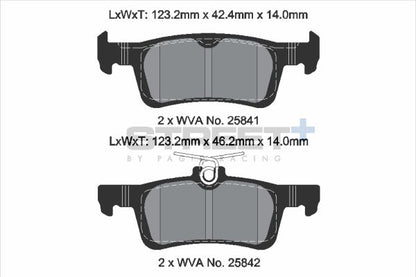 PAGID Racing T8235SP2001 STREET+ Brake Pads