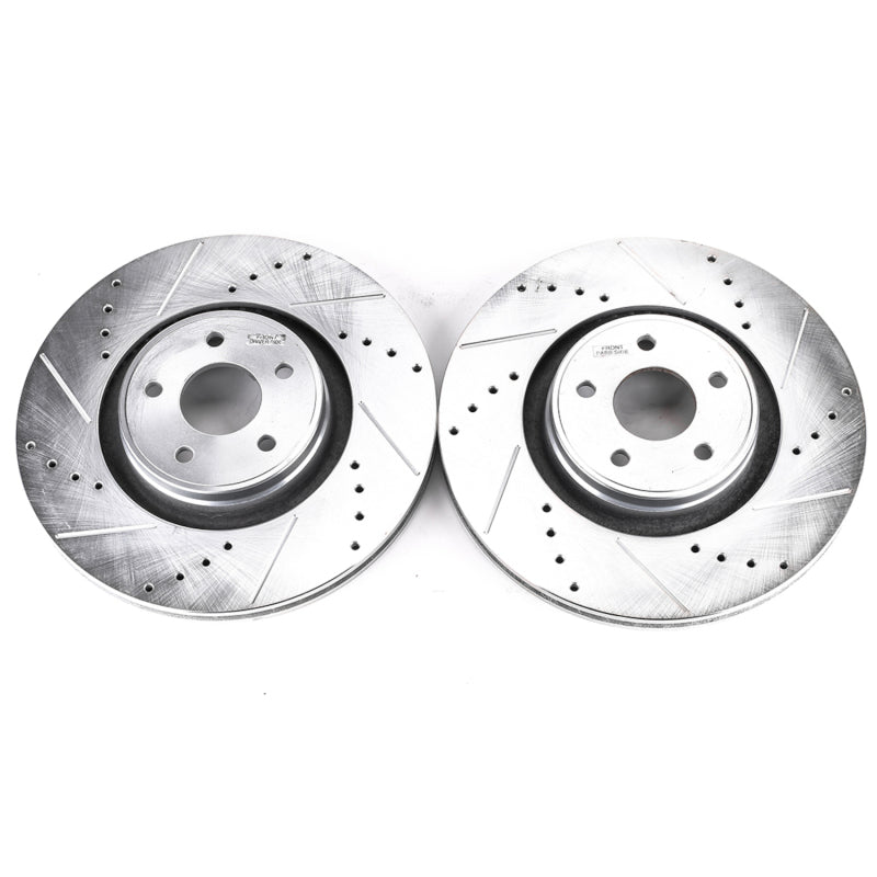 PowerStop Power Stop 13-18 Ford Focus Front Evolution Drilled & Slotted Rotors - Pair
