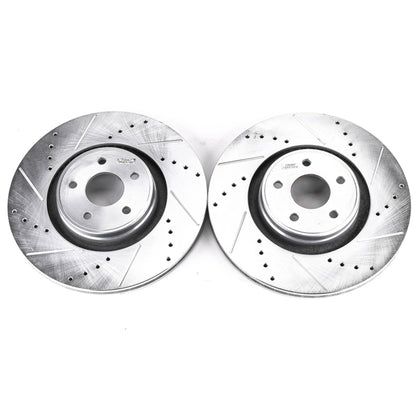 PowerStop Power Stop 13-18 Ford Focus Front Evolution Drilled & Slotted Rotors - Pair