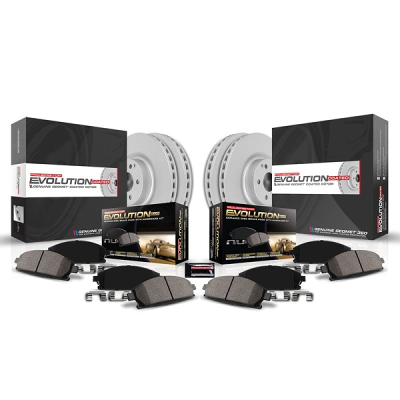 PowerStop Power Stop 22-23 Hyundai Kona Front and Rear Z17 Coated Brake Kit