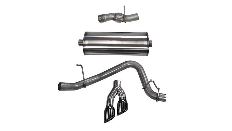 CORSA Performance Corsa 2015-2020 GMC Yukon Denali 6.2L V8 Single Side Exit Cat-Back Exhaust w/ Polished Black Tips