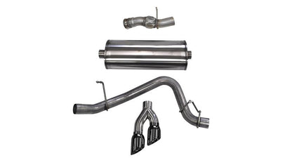 CORSA Performance Corsa 2015-2020 GMC Yukon Denali 6.2L V8 Single Side Exit Cat-Back Exhaust w/ Polished Black Tips