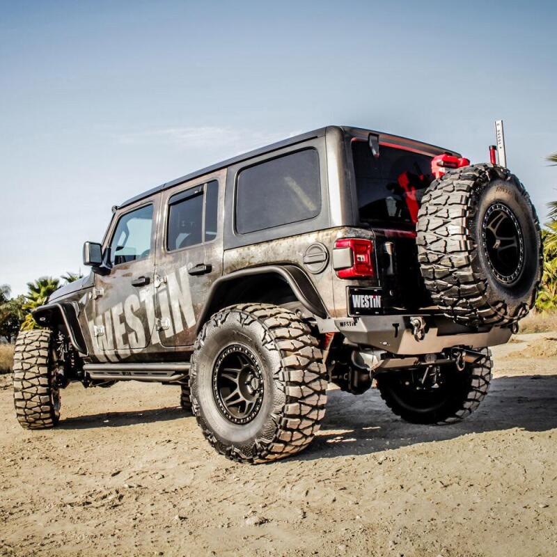 Westin 18-19 Jeep Wrangler JL WJ2 Rear Bumper - Textured Black