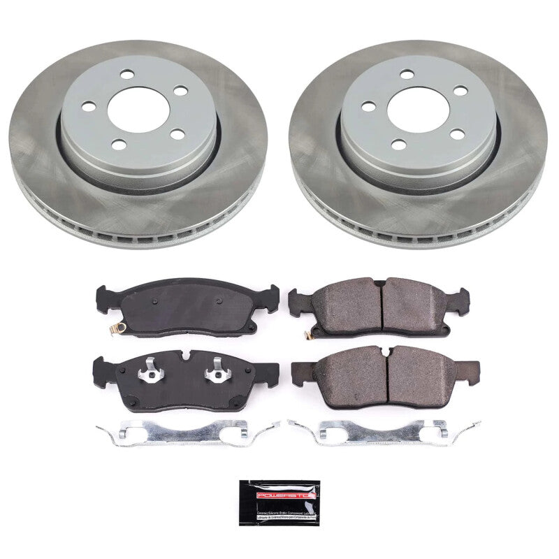 PowerStop Power Stop 17-20 Jeep Grand Cherokee Front Semi-Coated Rotor Kit