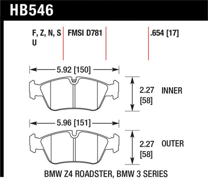 Hawk Performance Hawk HP+ Street Brake Pads