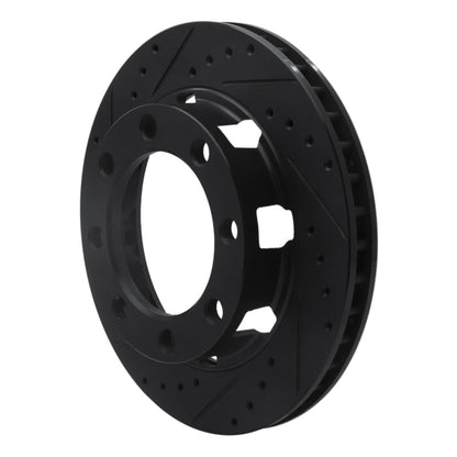 R1 Concepts R1 75-93 Dodge W250 Front Left Drilled & Slotted Black Brake Rotor