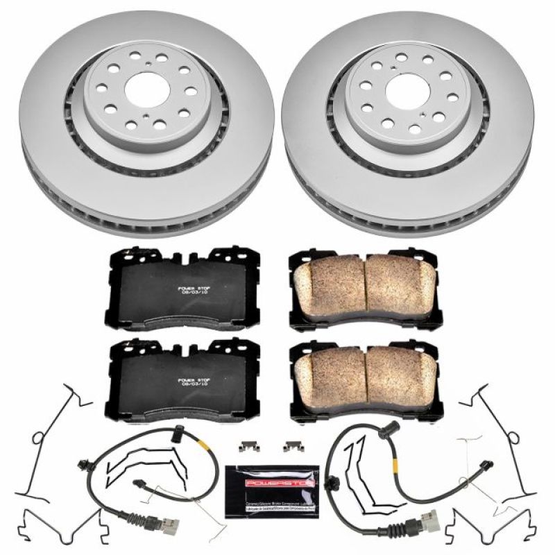 PowerStop Power Stop 10-17 Lexus LS460 Front Z17 Evolution Geomet Coated Brake Kit