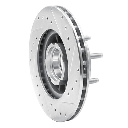 R1 Concepts R1 1990-1994 Ford Ranger (USA/Canada) Front Left Drilled & Slotted Silver Brake Rotor