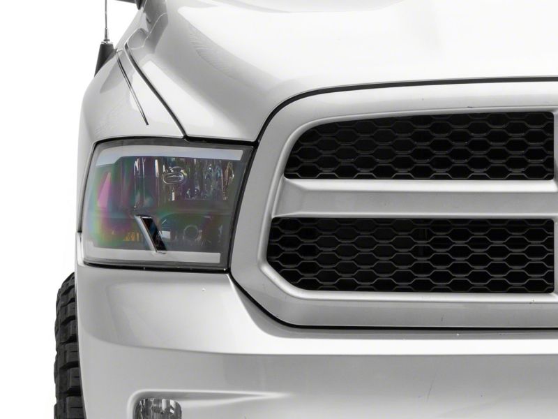 Raxiom 09-18 Dodge RAM 1500/2500/3500 Axial Headlights w/ SEQL LED Bar- Black Housing (Clear Lens)