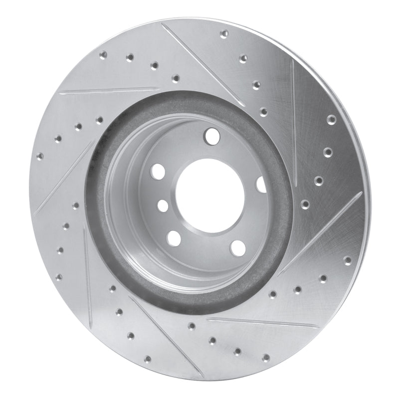 R1 Concepts R1 12-20 BMW 230I Rear Left Drilled & Slotted Silver Brake Rotor