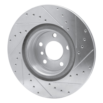 R1 Concepts R1 12-20 BMW 230I Rear Left Drilled & Slotted Silver Brake Rotor