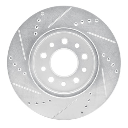 R1 Concepts R1 04-07 Ford Freestar Front Right Drilled & Slotted Silver Brake Rotor