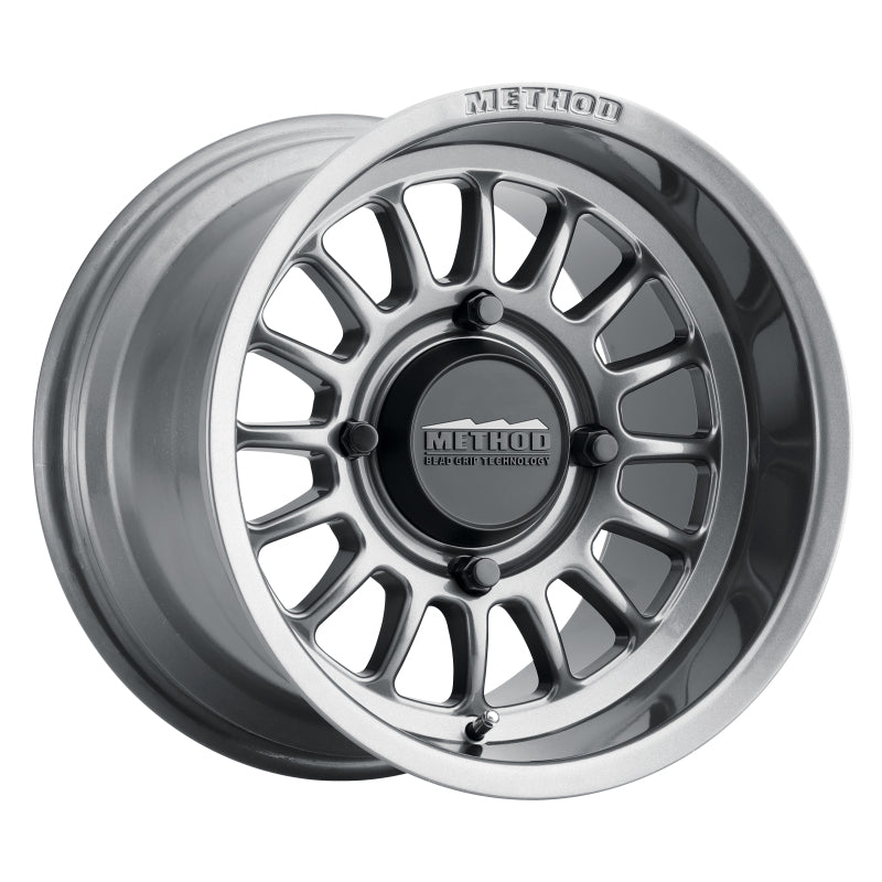Method Wheels Method MR411 Bead Grip 15x10 / 6+4/25mm Offset / 4x136 / 106.25mm CB Gloss Titanium Wheel