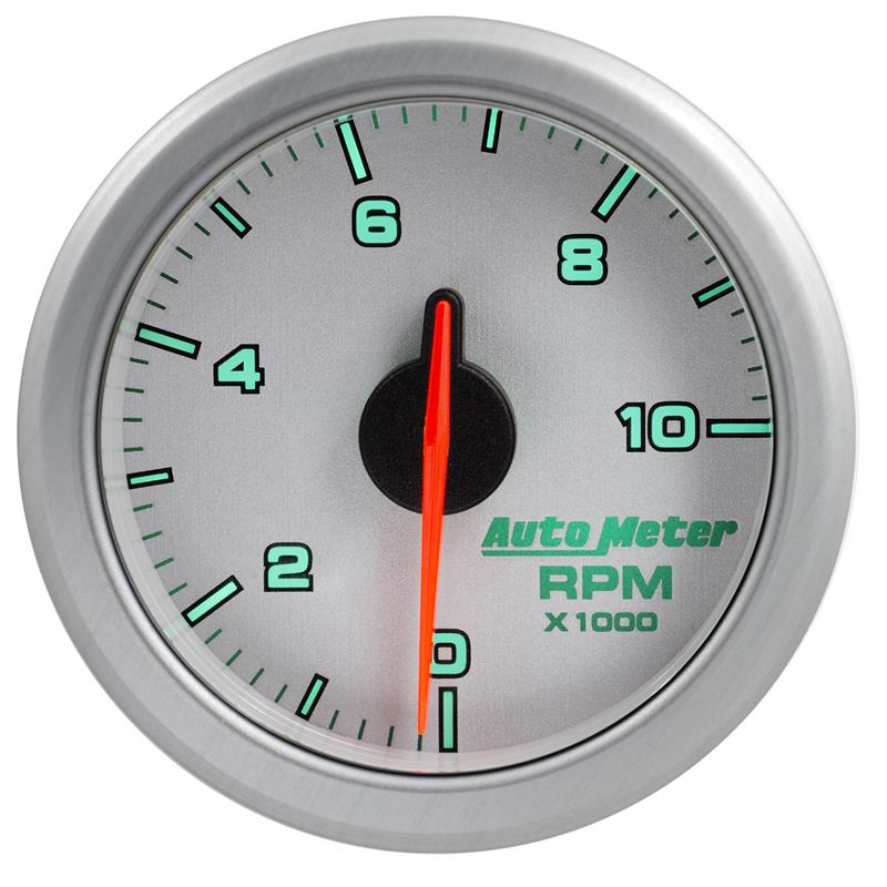 Autometer Airdrive 2-1/6in Tachometer Gauge 0-10K RMP - Silver