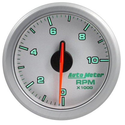 Autometer Airdrive 2-1/6in Tachometer Gauge 0-10K RMP - Silver