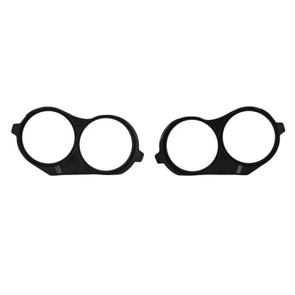 DS18 14-23 Harley-Davidson Saddle Bag Mid Bass Adapter Ring 2x 10in ABS Black