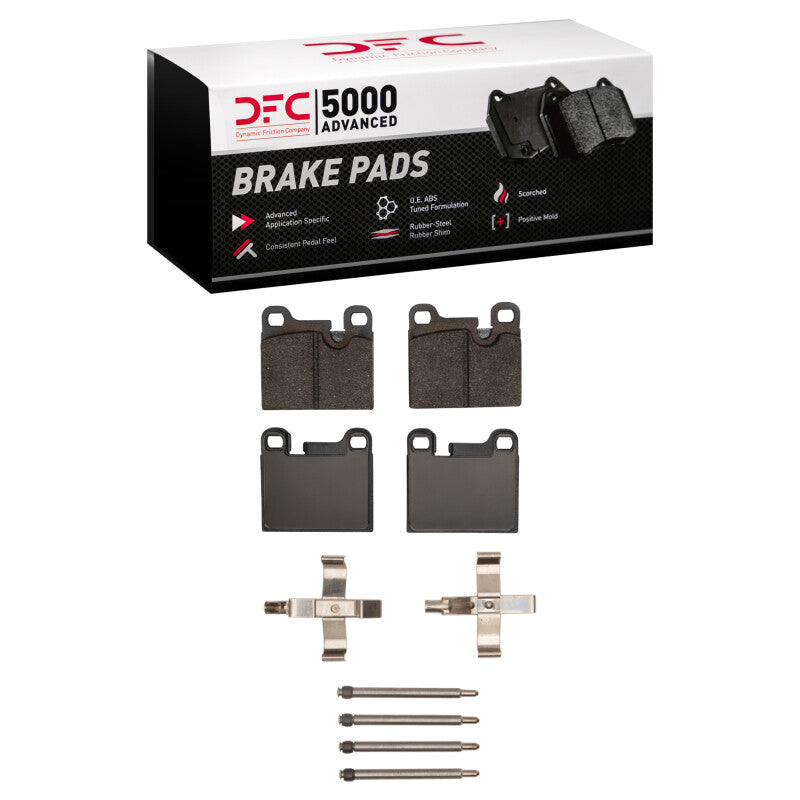 DFC 84-89 Porsche 911 Rear 5000 Advanced Low Metallic Brake Pads and Hardware Kit