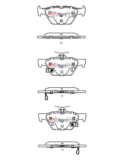 DBA 19-21 Subaru Ascent Rear SSEV Street Series Brake Pads