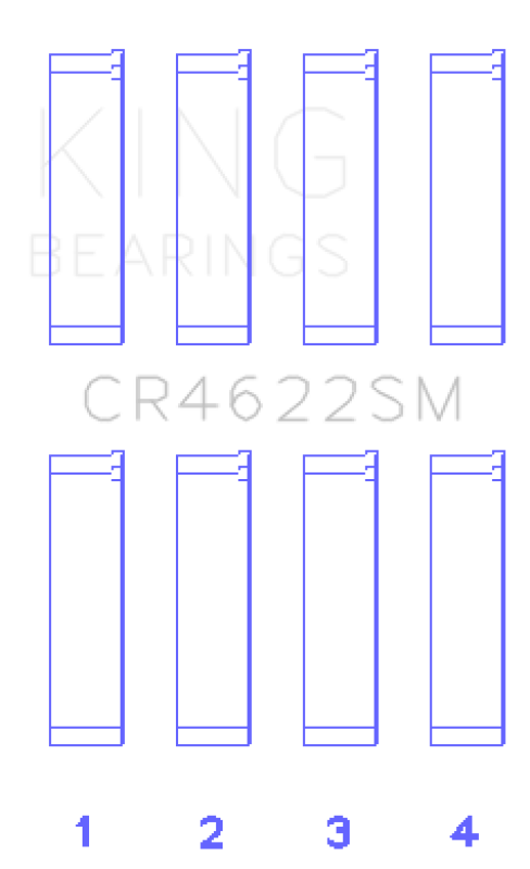 King Engine Bearings Subaru FB20 Connecting Rod Bearing Set