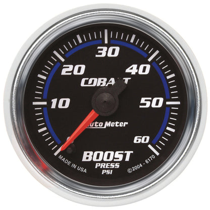 Autometer Cobalt 52mm 0-60 PSi Boost Gauge