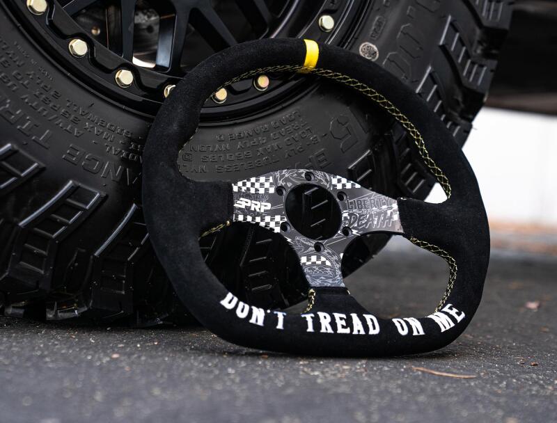 PRP Seats PRP Dont Tread on Me Comp-R Suede Steering Wheel (D-Shaped)