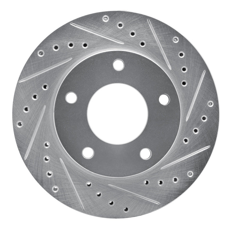 R1 Concepts R1 69-78 Cadillac Eldorado Front Right Rear Right Drilled & Slotted Silver Brake Rotor