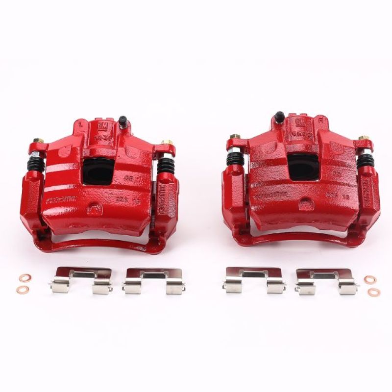 PowerStop Power Stop 2017 Buick LaCrosse Front Red Calipers w/Brackets - Pair