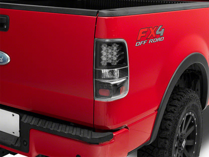 Raxiom 04-08 Ford F-150 Styleside LED Tail Lights- Black Housing (Clear Lens)
