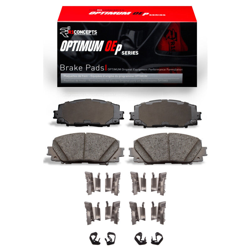 R1 Concepts R1 06-18 Toyota Yaris (USA/Canada) Front Optimum OE Pads & Hardware Kit