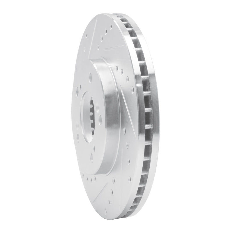 R1 Concepts R1 93-95 Acura Legend Front Left Drilled & Slotted Silver Brake Rotor