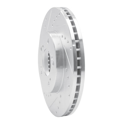 R1 Concepts R1 93-95 Acura Legend Front Left Drilled & Slotted Silver Brake Rotor
