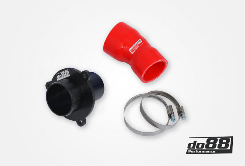 do88 VAG 1.8/2.0 TSI (MQB) Turbo Muffler Delete OEM Pressure Pipes Red Hose