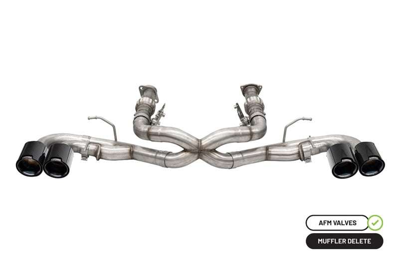 CORSA Performance Corsa 20-25 Chevrolet Corvette C8 RWD 3in Xtreme Cat-Back Exhaust w/4.5in Carbon Fiber Black PVD Tip