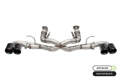 CORSA Performance Corsa 20-25 Chevrolet Corvette C8 RWD 3in Xtreme Cat-Back Exhaust w/4.5in Carbon Fiber Black PVD Tip