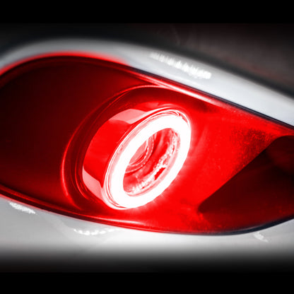 ORACLE Lighting Oracle 13-14 Ford Mustang GT500 Surface Mount LED Fog Light Halo Kit - Red