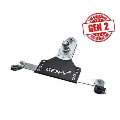 GEN-Y Hitch Gen-Y 18-19 GM Short/Long Bed GoosePuck II 5in Offset Ball Puck Mount 25K TW w/Safety Chain Anchors