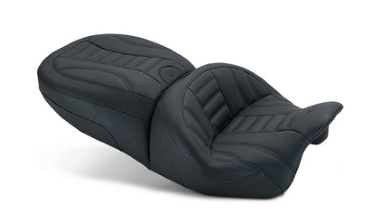 Mustang Motorcycle Mustang 15-21 Harley Freewheeler Standard Touring Forward Deluxe 1PC Seat - Black