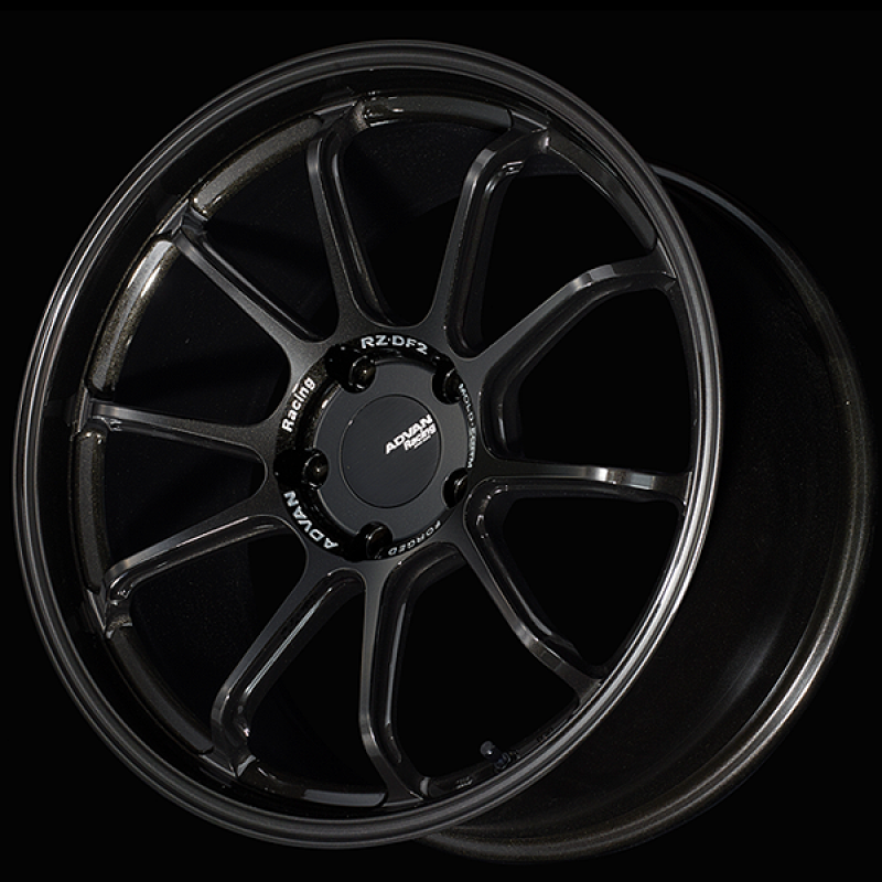 Advan RZ-DF2 for Porsche 20x11.5 / +53 Offset / 5x130 / 71.6mm Bore / Racing Titanium Black