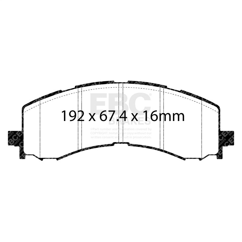 EBC 2022+ Ford Bronco Raptor Yellowstuff Front Brake Pads
