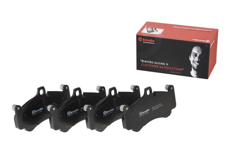 Brembo OE Brembo 15-18 Audi A8 Quattro Rear Premium NAO Ceramic OE Equivalent Pad