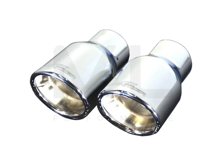 AC Schnitzer MINI F54 F55 F56 F57 90mm Sport Chrome Tailpipe Set (Cooper S, Cooper SD & JCW)