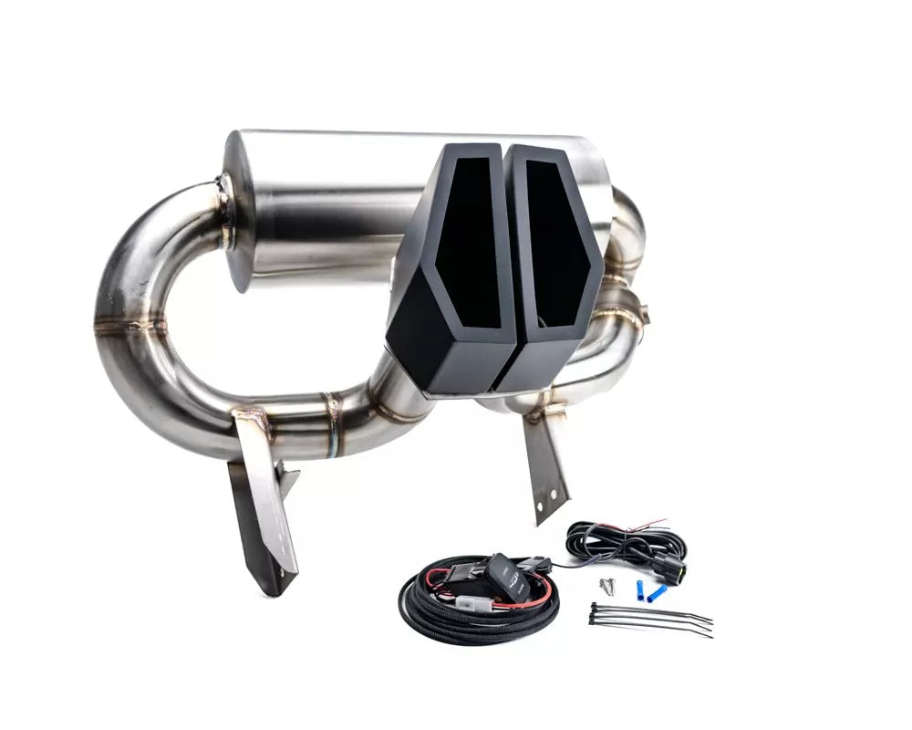 Agency Power AP-BRP-X3-170-BLK Valvetronic Exhaust System Black Tips Can-Am Maverick X3 Turbo 2017-2023