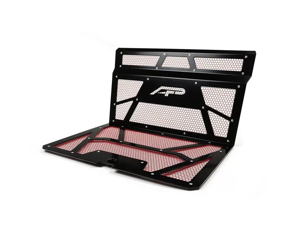 Agency Power AP-RZR-111-FGB-MRD Vented Engine Cover Gloss Black | Red Polaris RZR XP 1000 | XP Turbo