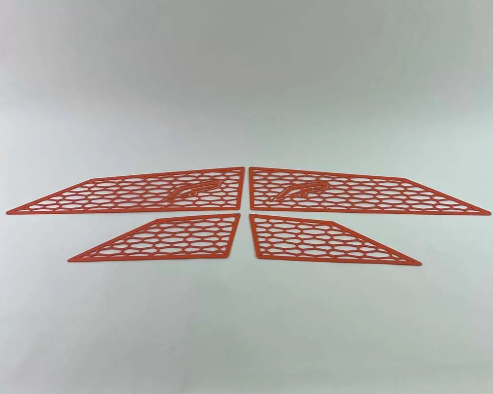 Agency Power AP-RZR-655-OR Aluminum Side Vent Covers Orange Polaris RZR XP Turbo 2017-2022
