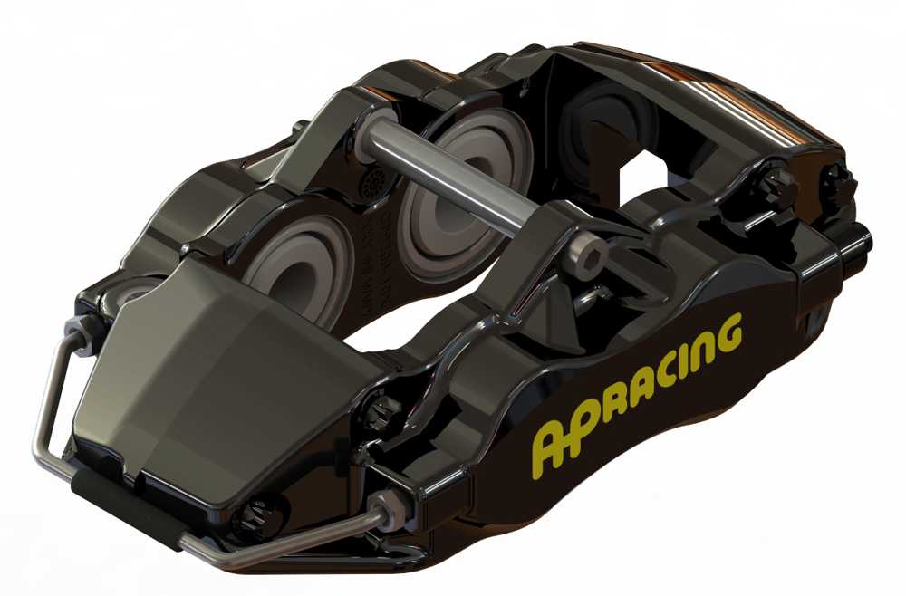 AP RACING CP9200-4S0BG BRAKE CALIPER 4-PISTON RADIAL RHL (BLACK)
