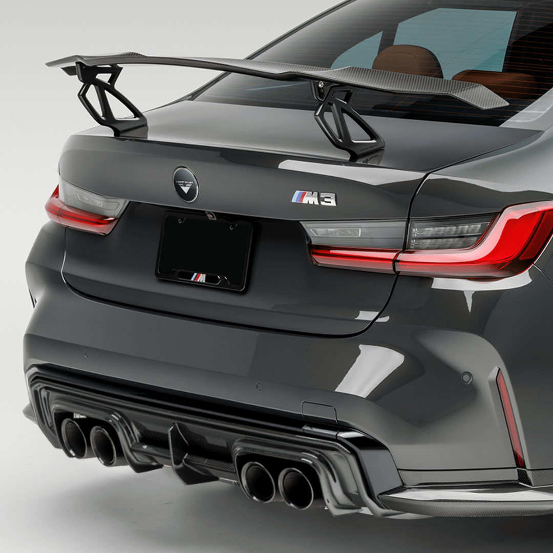 Vorsteiner BMV3375 BMW G8X M3 | M4 Carbon Fiber Aero Wing Blade with Matte Black Uprights | ML Performance