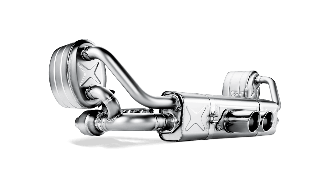 Akrapovič Porsche 3.6 997 911 Slip-On Line Titanium Exhaust System (911 GT3 & GT3 RS) - ML Performance UK