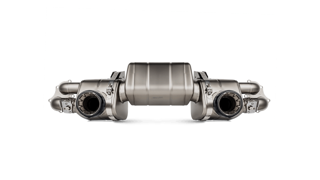 Akrapovič Porsche 718 Slip-On Line Titanium Exhaust System (Cayman GT4 & Boxster Spyder) - ML Performance UK